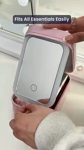 VanityGlow™ | Makeup and Jewelry Box with LED Mirror