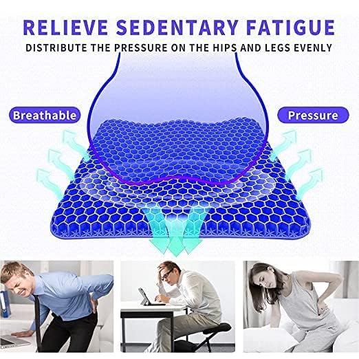 Honeycomb Cushion | Extra Large Chair Cushion Seat Pad Breathable Honeycomb Design Car Gel Seat Cushions for Office