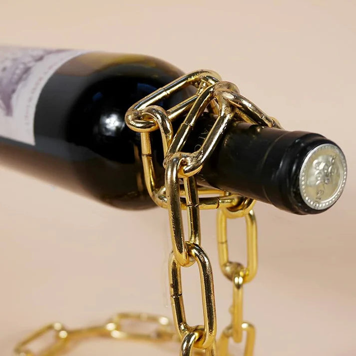 Chain Reaction | Iron Chain Bottle Holder