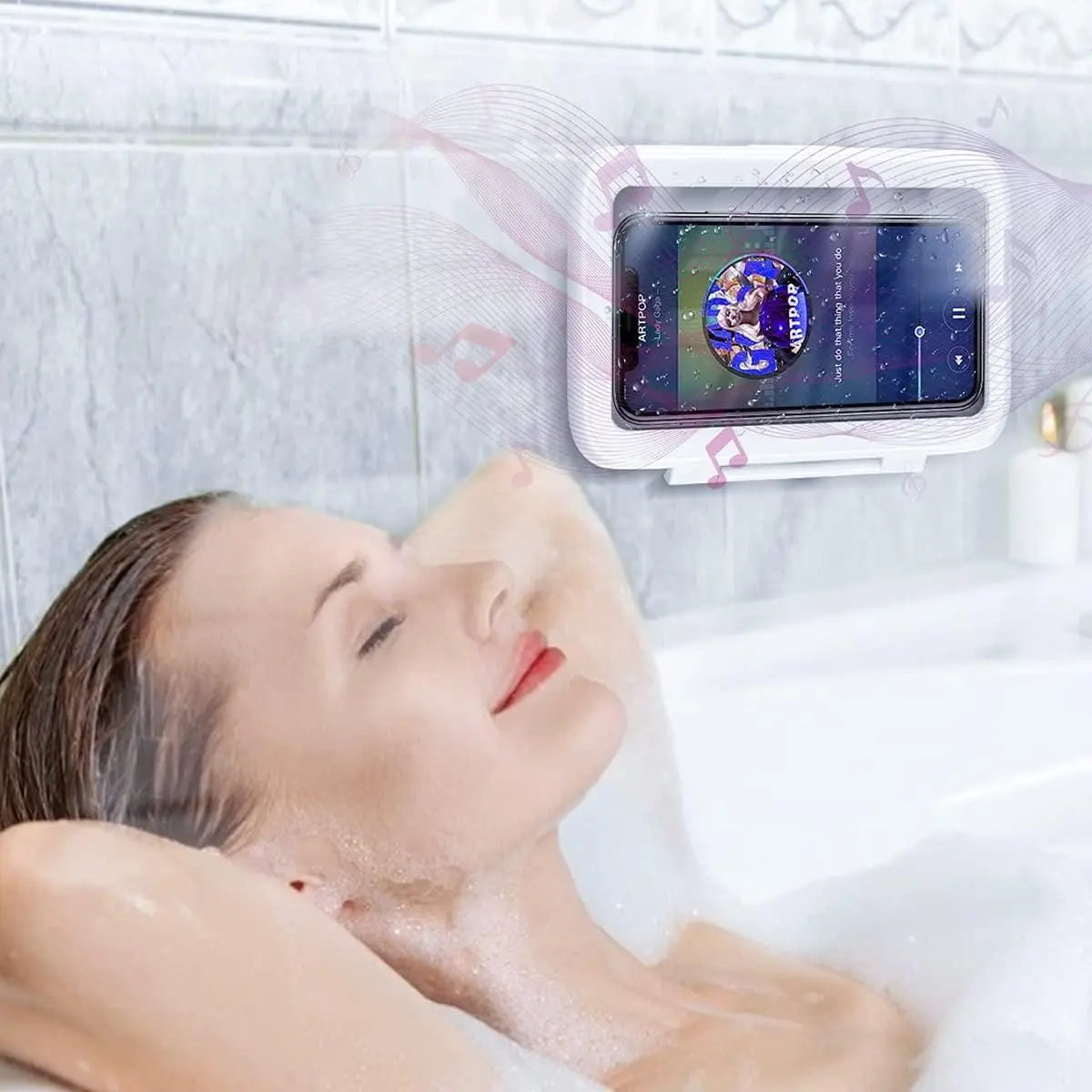 ShowerBuddy | Shower Phone Holder Waterproof Wall Mount Case