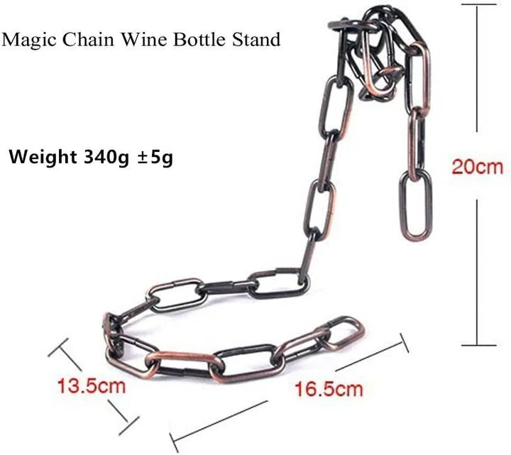 Chain Reaction | Iron Chain Bottle Holder