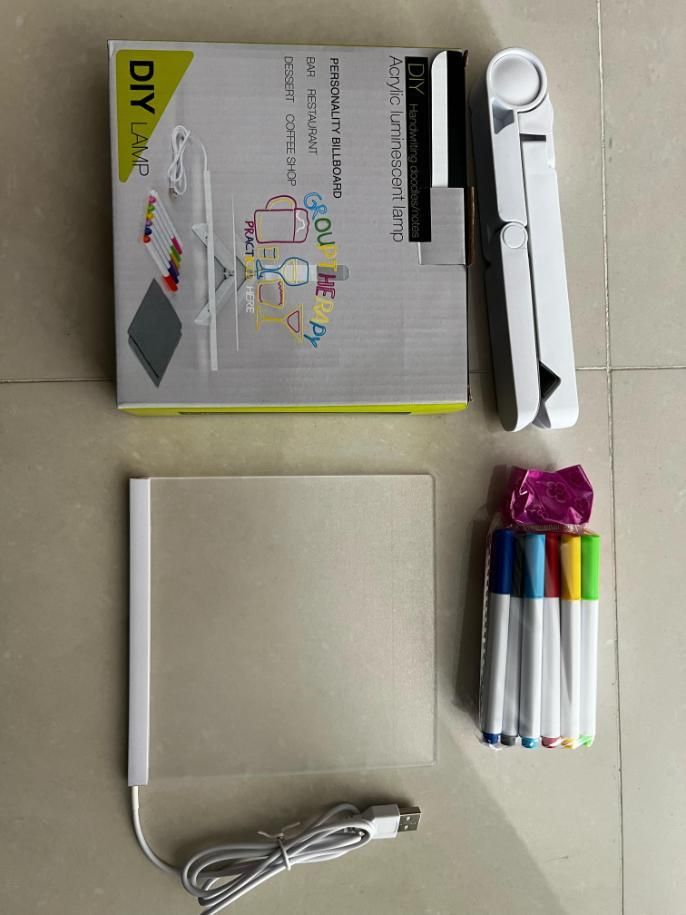 GlowPad | 3D LED Light Glass Acrylic Writing pad