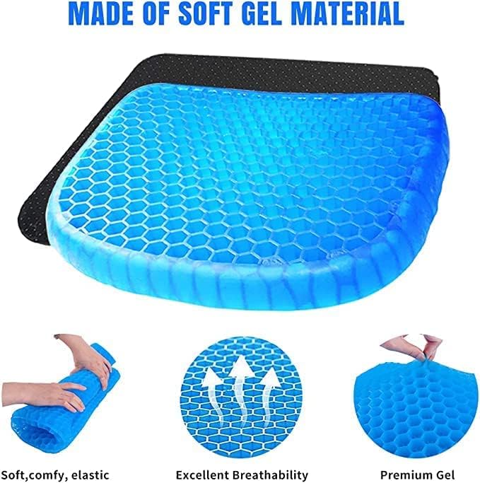 Honeycomb Cushion | Extra Large Chair Cushion Seat Pad Breathable Honeycomb Design Car Gel Seat Cushions for Office
