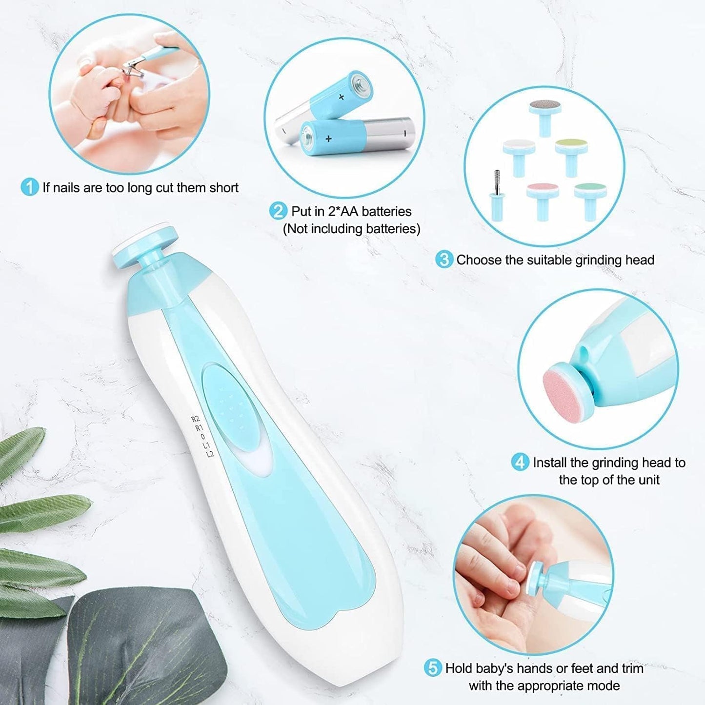 TinyTrim™ | Baby Nail Clippers with Light
