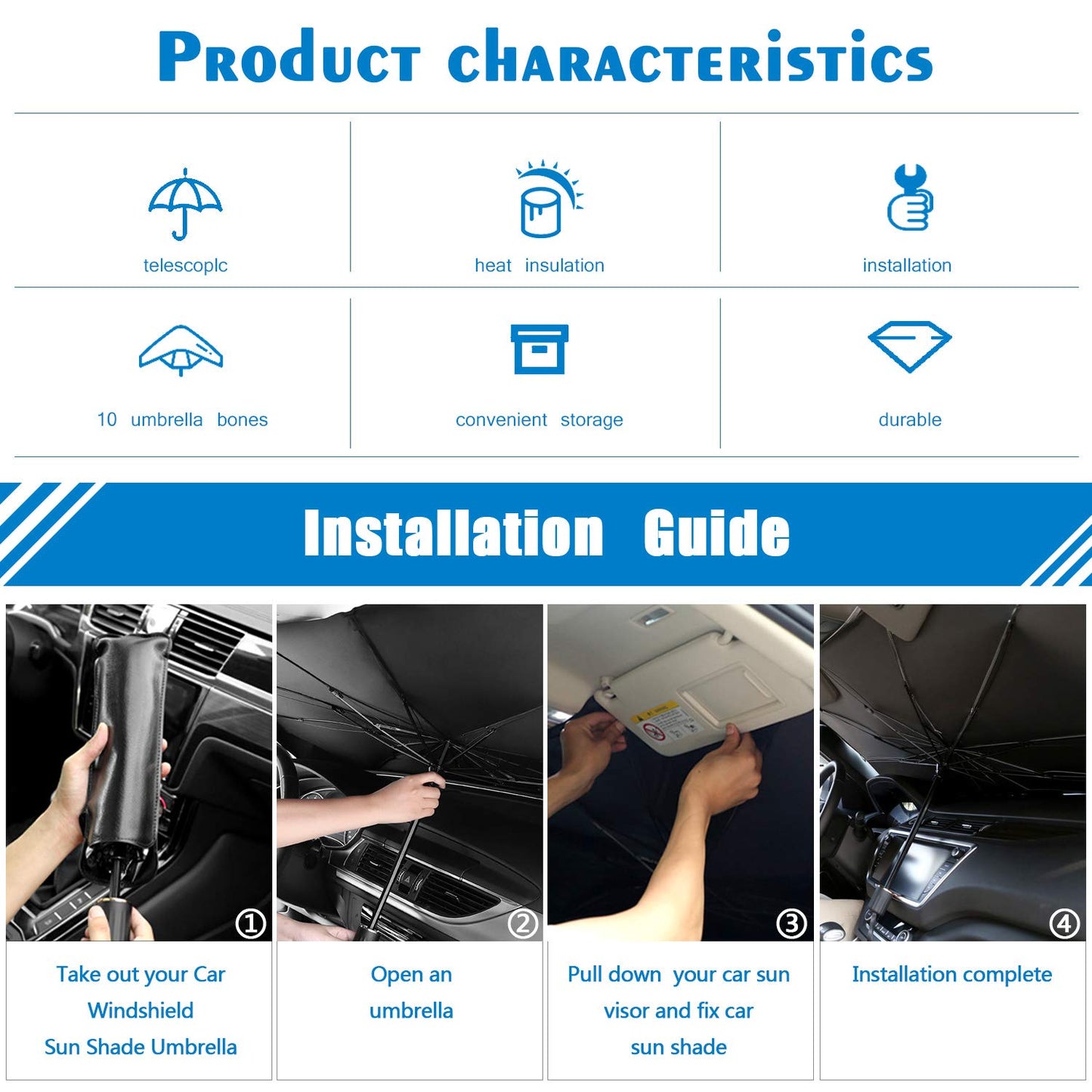 CarShade | Car Windshield Sun Shade Umbrella