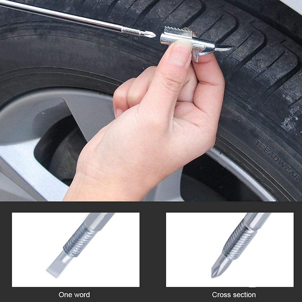 Car Tyre Stone Remover Hooks, Solid Rubber Handle Rust-Resistance Motor Bike Tire