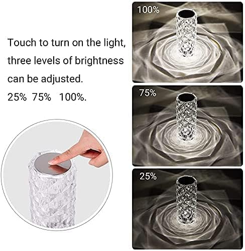 Indoor Lighting Crystal Rose Diamond Lamp