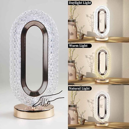 Oval Shape LED Crystal Table lamp