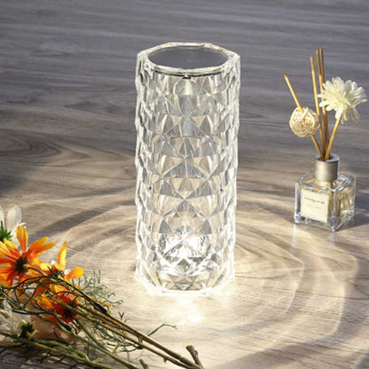 Indoor Lighting Crystal Rose Diamond Lamp