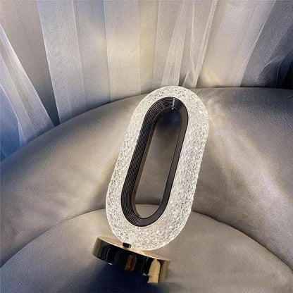 Oval Shape LED Crystal Table lamp