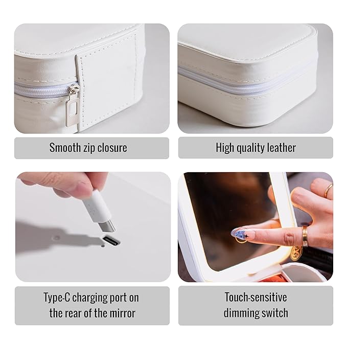 VanityGlow™ | Makeup and Jewelry Box with LED Mirror