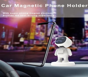 Magnetic Mobile Phone Holder, Cartoon Version of Astronaut Car Holder, Suitable for Car Dashboard